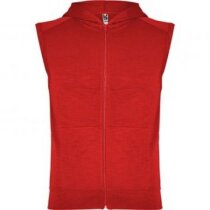 Chaleco deportivo 100% algodón con capucha azul barato