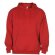 Sudadera con capucha y dos bolsillos grandes roja barata