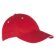 Gorra con visera sandwich en algodón roja barata