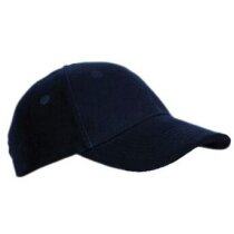 Gorra básica de algodón en colores surtidos grabada azul Gorra básica de algodón en colores surtidos grabada azul