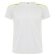 Camiseta manga corta de poliester con detalles personalizada blanca