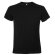 Camiseta de hombre 160 gr en manga corta negra con logo