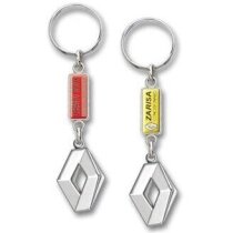 Llavero serigrafiado metálico de intermedio lacado