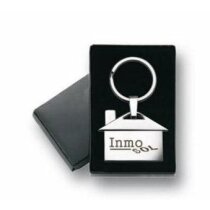 Llavero de casa en níquel pulido personalizado Llavero de casa en níquel pulido personalizado
