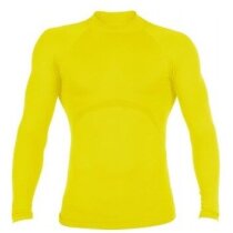 Camiseta manga larga técnica deportiva amarilla Camiseta manga larga técnica deportiva amarilla