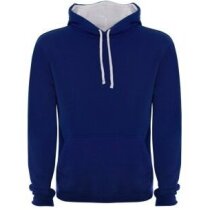 Sudadera de felpa en colores grabada azul Sudadera de felpa en colores grabada azul