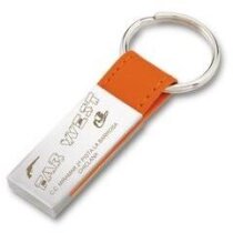 Llavero rectangular de níquel brillante y símil piel personalizado rojo Llavero rectangular de níquel brillante y símil piel personalizado rojo