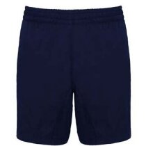 Pantalón corto de poliester unisex personalizado azul