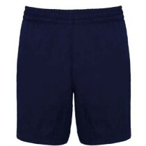 Pantalón corto de poliester unisex personalizado azul