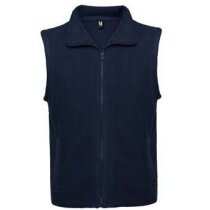 Chaleco fabricado en tejido polar azul