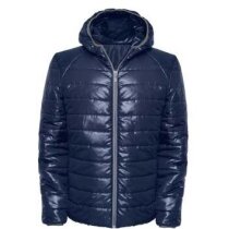 Chaqueta acolchada de invierno personalizada azul Chaqueta acolchada de invierno personalizada azul