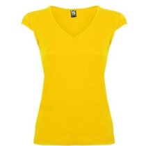 Camiseta de mujer Martinica de Roly personalizada amarilla Camiseta de mujer Martinica de Roly personalizada amarilla