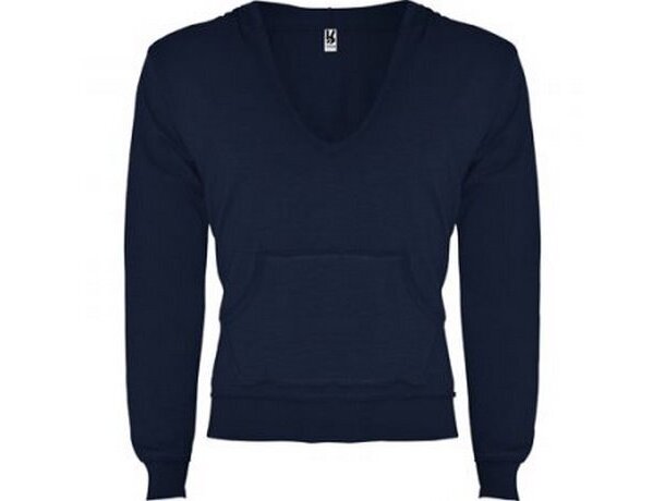 Sudadera con capucha y cuello en V