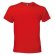 Camiseta de hombre 160 gr en manga corta roja barata