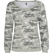 Sudadera de mujer camuflaje personalizada gris claro Sudadera de mujer camuflaje personalizada gris claro