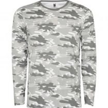 Camiseta camuflaje manga larga personalizada gris claro Camiseta camuflaje manga larga personalizada gris claro