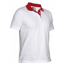 Polo manga corta unisex cuello combinado 220 gr negro barato