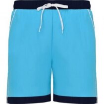 Bañador para hombre con bolsillos personalizado azul claro Bañador para hombre con bolsillos personalizado azul claro