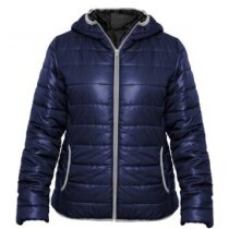 Chaqueta para el frío polar de mujer con logo azul Chaqueta para el frío polar de mujer con logo azul