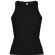 camiseta de mujer sin mangas ebtallada personalizada negra negro