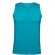 Camiseta unisex ajustada de hombre azul grabada