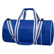 Bolsa deportiva de diseño cilíndrico personalizada azul Bolsa deportiva de diseño cilíndrico personalizada azul