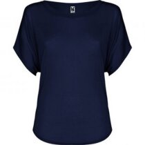 Camiseta de mujer diseño murciélago personalizada azul