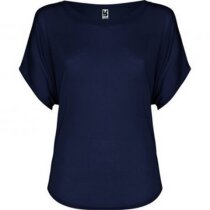 Camiseta de mujer diseño murciélago personalizada azul Camiseta de mujer diseño murciélago personalizada azul