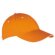 Gorra con visera sandwich en algodón personalizada naranja