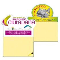 Imán de nevera flexible con bloc y formas irregulares azul barato Imán de nevera flexible con bloc y formas irregulares azul barato