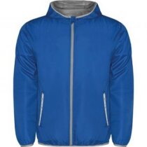 Chubasquero de colores combinados personalizado azul