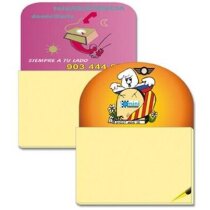 Imán de nevera flexible con bloc de 33 hojas forma ovalada o cuadrada personalizado Imán de nevera flexible con bloc de 33 hojas forma ovalada o cuadrada personalizado