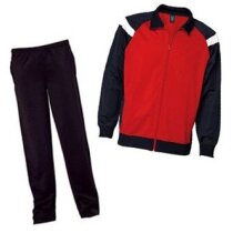 Chándal de poliester pantalón recto y chaqueta combinada grabado Chándal de poliester pantalón recto y chaqueta combinada grabado