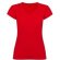 Camiseta de mujer cuello V de Valento roja