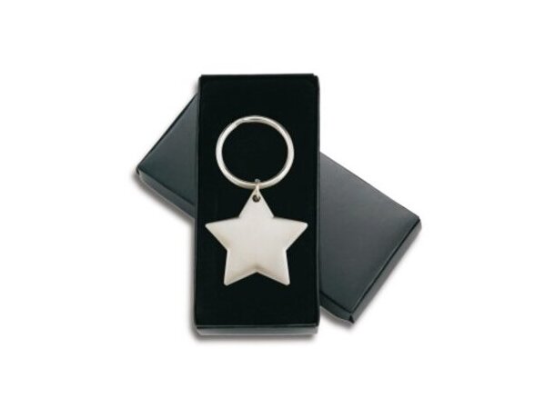 Llavero con forma de estrella de níquel personalizado