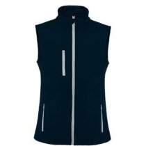 Chaleco de mujer tejido polar azul para empresas