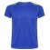 Camiseta manga corta de poliester con detalles azul