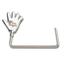 Cuelgabolsos con detalle de mano personalizada Cuelgabolsos con detalle de mano personalizada