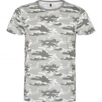 Camiseta unisex manga corta camuflaje personalizada gris claro Camiseta unisex manga corta camuflaje personalizada gris claro