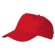 Gorra de algodón fino para serigrafiar roja personalizado