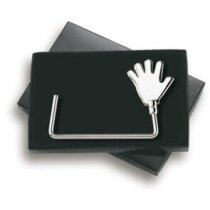 Cuelgabolsos con detalle de mano personalizado Cuelgabolsos con detalle de mano personalizado