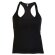 Camiseta de mujer espalda cruzada negra