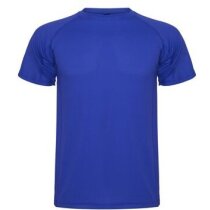 Camiseta técnica manga corta unisex 135 gr personalizada azul