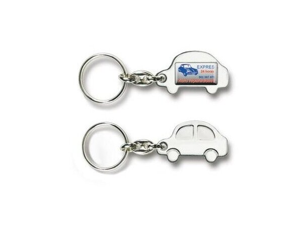 Llavero con forma de coche con resina 1 cara personalizado Llavero con forma de coche con resina 1 cara personalizado