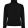 Chaqueta con cremallera entera negra con logo