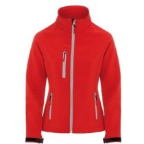 Chaqueta de soft shell entallada de mujer azul Chaqueta de soft shell entallada de mujer azul