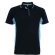 Polo técnico de manga corta unisex 150 gr detalles de color negro
