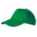 Gorra de algodón fino para serigrafiar verde