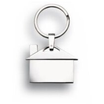 Llavero de casa en níquel pulido personalizado Llavero de casa en níquel pulido personalizado