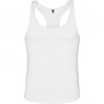 Camiseta unisex de tirantes 150 gr personalizada blanca Camiseta unisex de tirantes 150 gr personalizada blanca